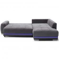 Ecksofa - anthrazit - Microfaser - LED-Beleuchtung -Wohnzimmer Verkäufe 0255030000 06 1600Wx1600H