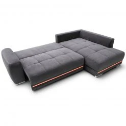 Ecksofa - anthrazit - Microfaser - LED-Beleuchtung -Wohnzimmer Verkäufe 0255030000 07 1600Wx1600H