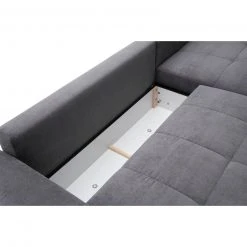 Ecksofa - anthrazit - Microfaser - LED-Beleuchtung -Wohnzimmer Verkäufe 0255030000 08 1600Wx1600H