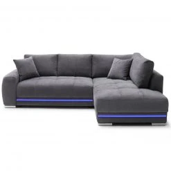 Ecksofa - anthrazit - Microfaser - LED-Beleuchtung -Wohnzimmer Verkäufe 0255030000 19 1600Wx1600H