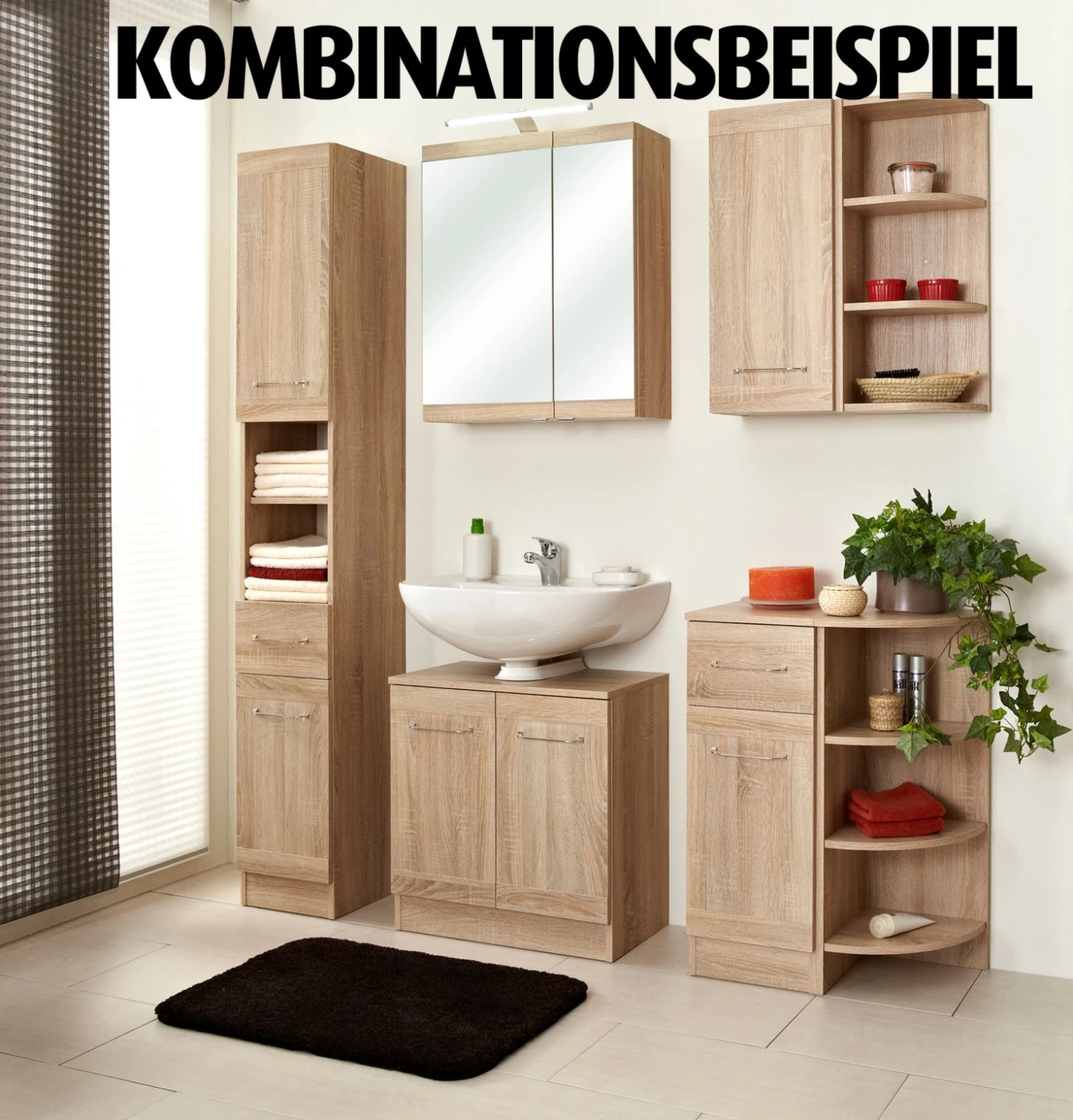 Abschlussecke - Eiche natur - 31 cm breit 2 Abschlussecke - Eiche natur - 31 cm breit – Bild 2