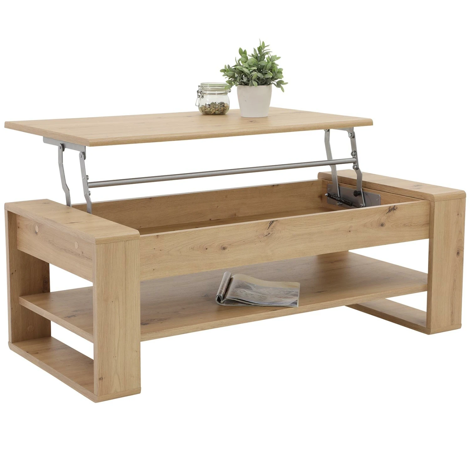 Couchtisch - Artisan Eiche - Hebefunktion 2 Couchtisch - Artisan Eiche - Hebefunktion – Bild 2