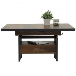 Couchtisch - Oldwood - anthrazit - ausziehbar -Wohnzimmer Verkäufe 0405003900 03 1600Wx1600H
