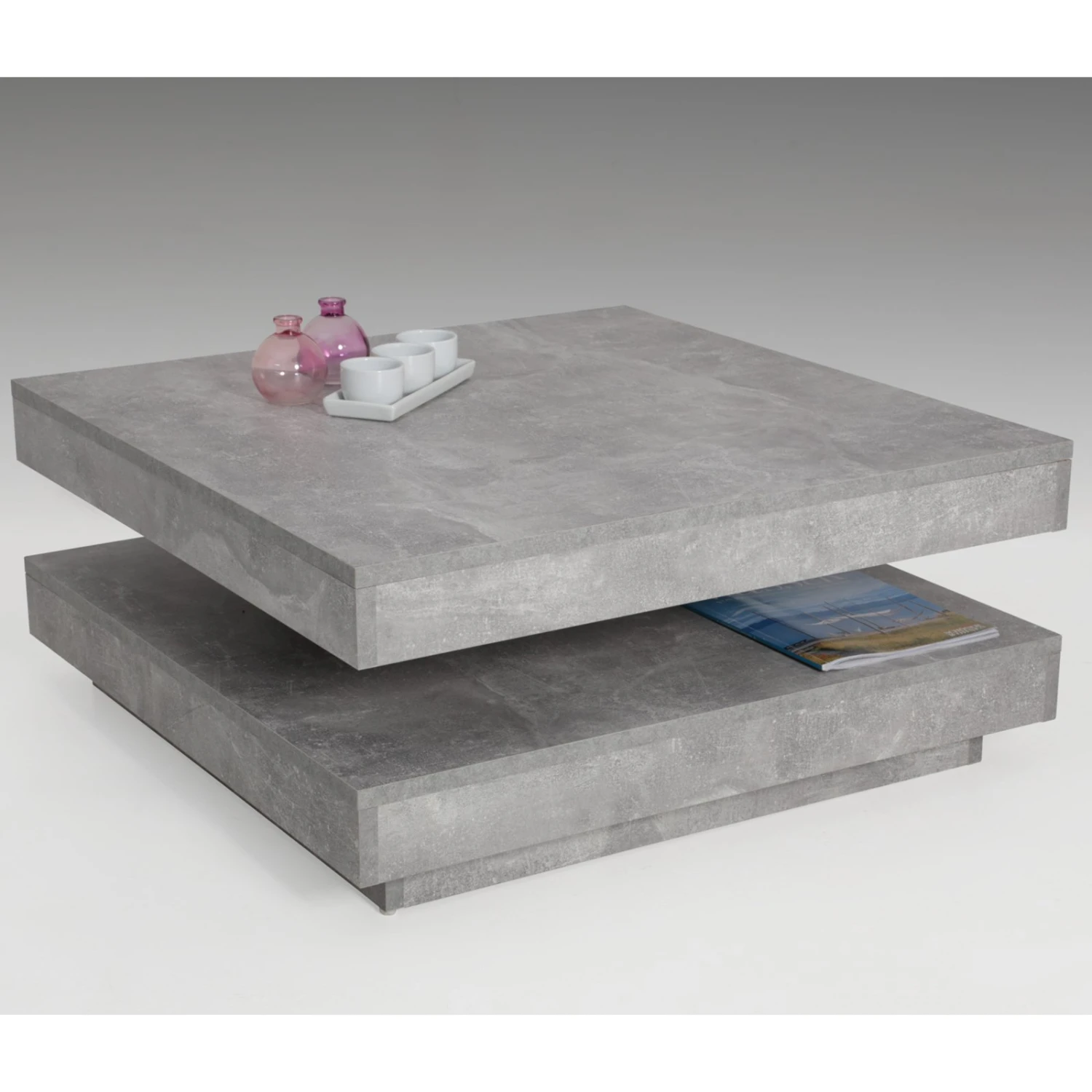 Couchtisch - Beton - Tischplatte drehbar 3 Couchtisch - Beton - Tischplatte drehbar – Bild 3