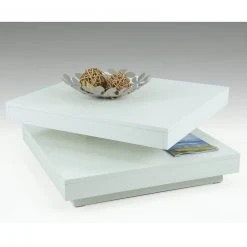 Couchtisch - weiß matt - drehbare Tischplatte -Wohnzimmer Verkäufe 0405021902 03 1600Wx1600H