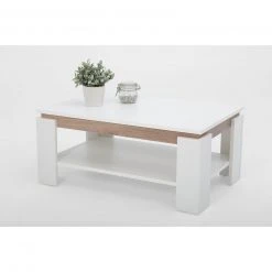 Couchtisch - weiß - Wildeiche - 90 cm -Wohnzimmer Verkäufe 0405034505 03 1600Wx1600H