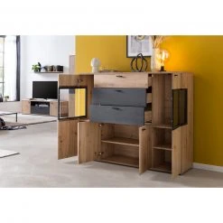 Highboard - Artisan Eiche-Burned Wood - 155 cm breit -Wohnzimmer Verkäufe 0405037200 04 1600Wx1600H