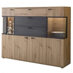 Highboard - Artisan Eiche-Burned Wood - 155 cm breit