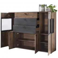 Highboard - Oldwood-Burned Wood - 155 cm breit -Wohnzimmer Verkäufe 0405037201 03 1600Wx1600H