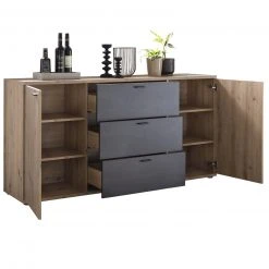 Sideboard - Artisan Eiche-Burned Wood - 165 cm breit -Wohnzimmer Verkäufe 0405037500 03 1600Wx1600H