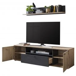TV-Lowboard - Artisan Eiche-Burned Wood - 180 cm breit -Wohnzimmer Verkäufe 0405037600 03 1600Wx1600H