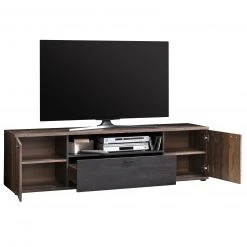 TV-Lowboard - Oldwood-Burned Wood - 180 cm breit -Wohnzimmer Verkäufe 0405037601 03 1600Wx1600H