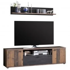 TV-Lowboard - Oldwood-Burned Wood - 180 cm breit -Wohnzimmer Verkäufe 0405037601 04 1600Wx1600H