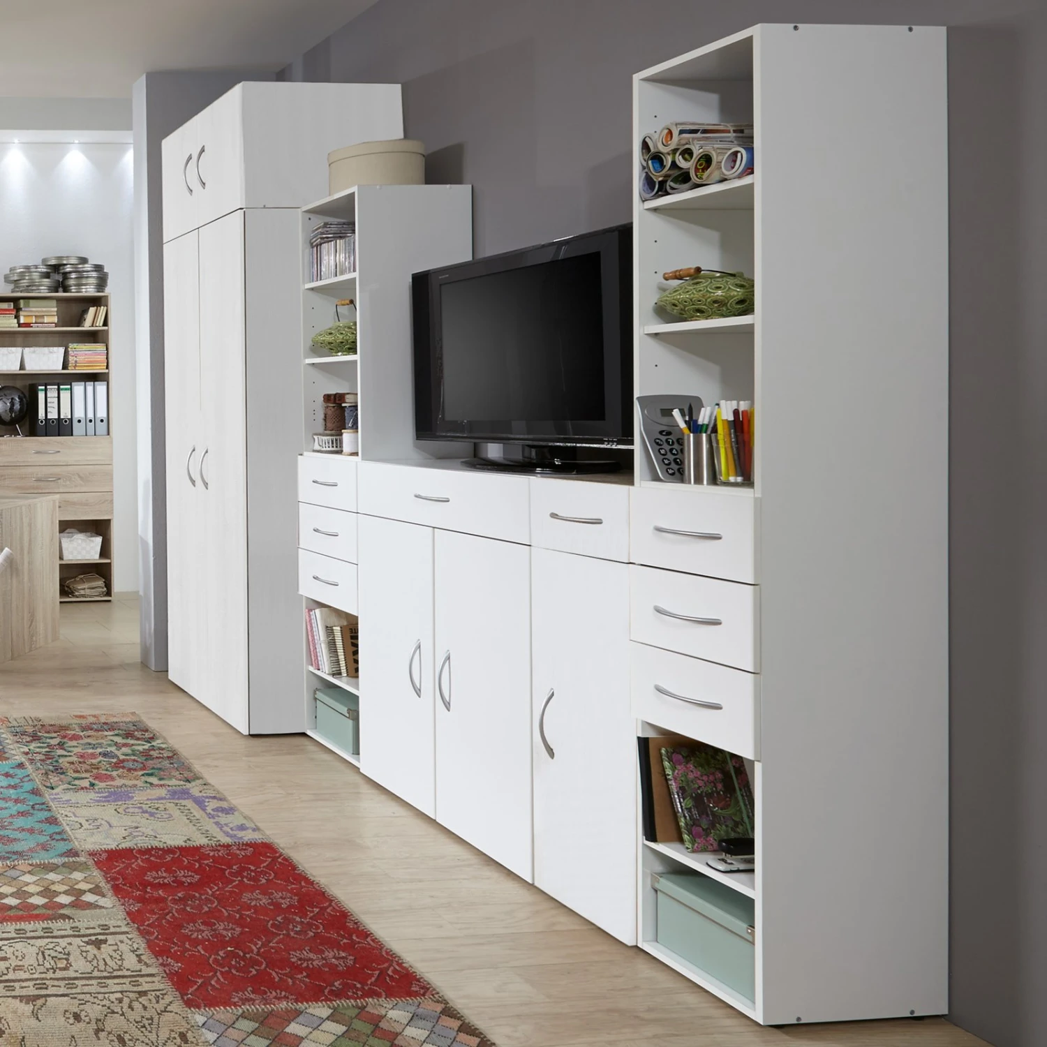 Regal - weiß - 45x98 cm 2 Regal - weiß - 45x98 cm – Bild 2