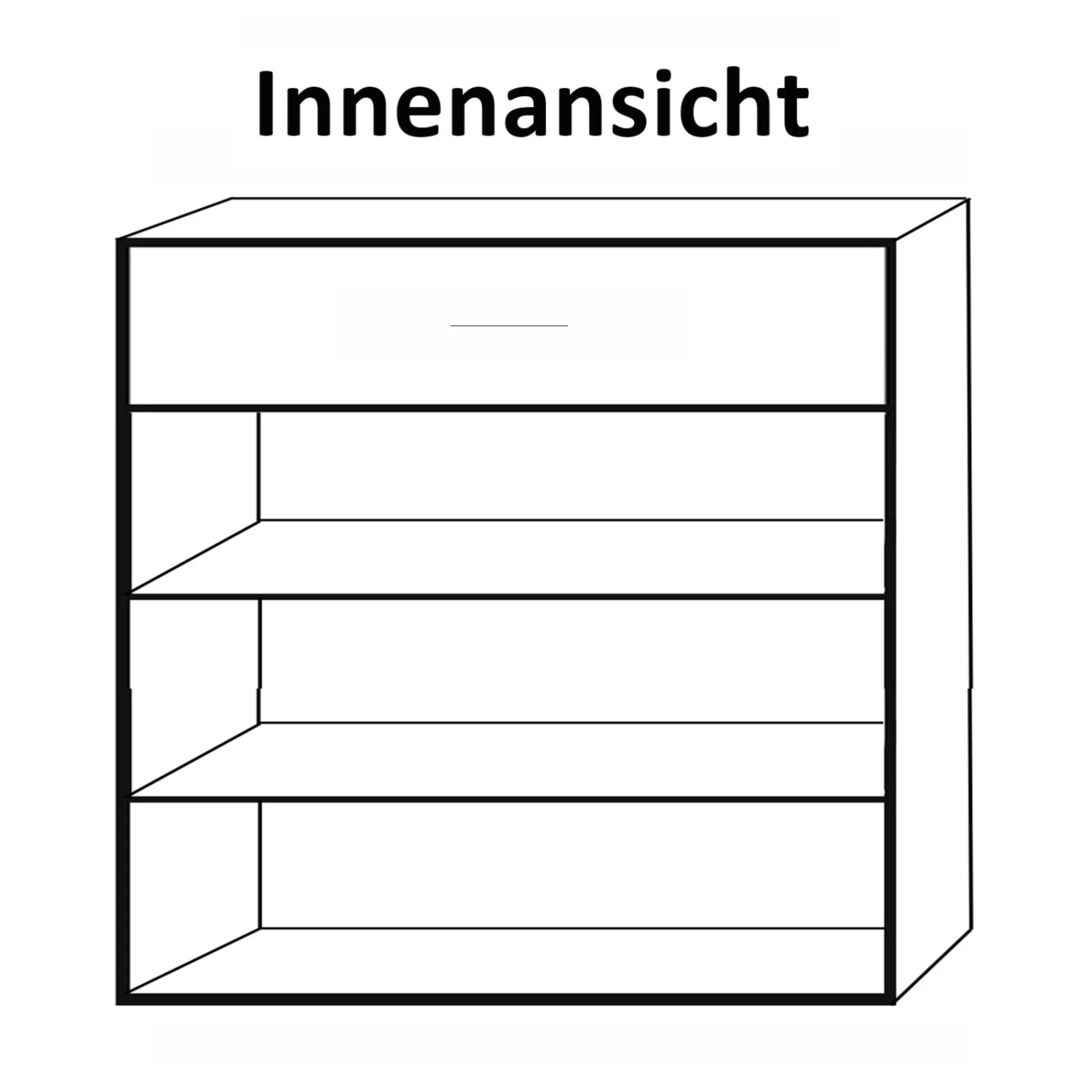 Kommode - Eiche sägerau - 45 cm breit 2 Kommode - Eiche sägerau - 45 cm breit – Bild 2