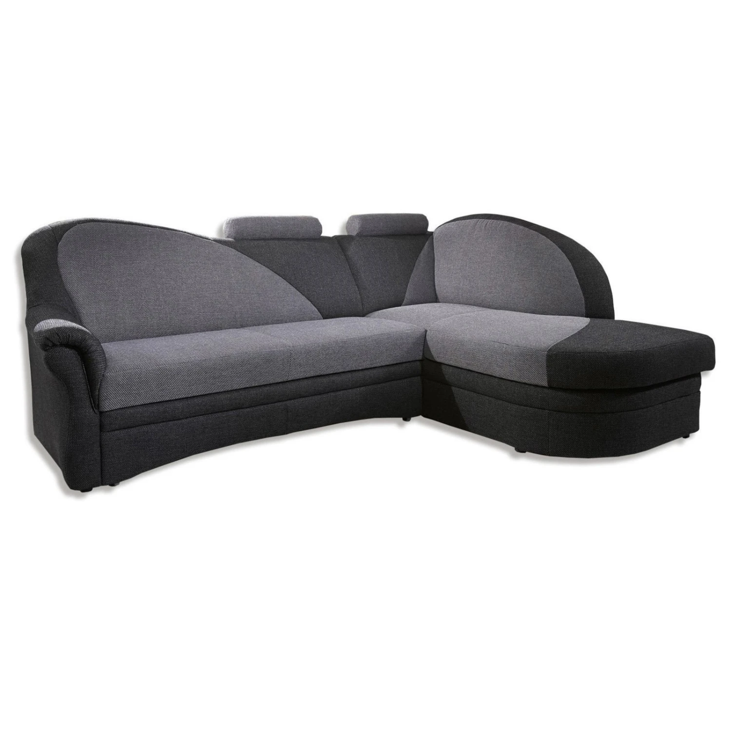 Ecksofa - alu-anthrazit - Liegefunktion - Ottomane rechts 5 Ecksofa - alu-anthrazit - Liegefunktion - Ottomane rechts – Bild 5