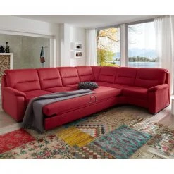 polsterpower Ecksofa - rot - 2-Sitzer rechts - Liegefunktion -Wohnzimmer Verkäufe 0426006101 04 1600Wx1600H