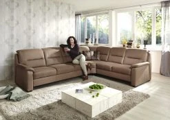 polsterpower Ecksofa - braun - Basismodell - 2-Sitzer rechts -Wohnzimmer Verkäufe 0426006177 07 1600Wx1600H