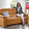 polsterpower 2-Sitzer-Sofa - braun - Microfaser
