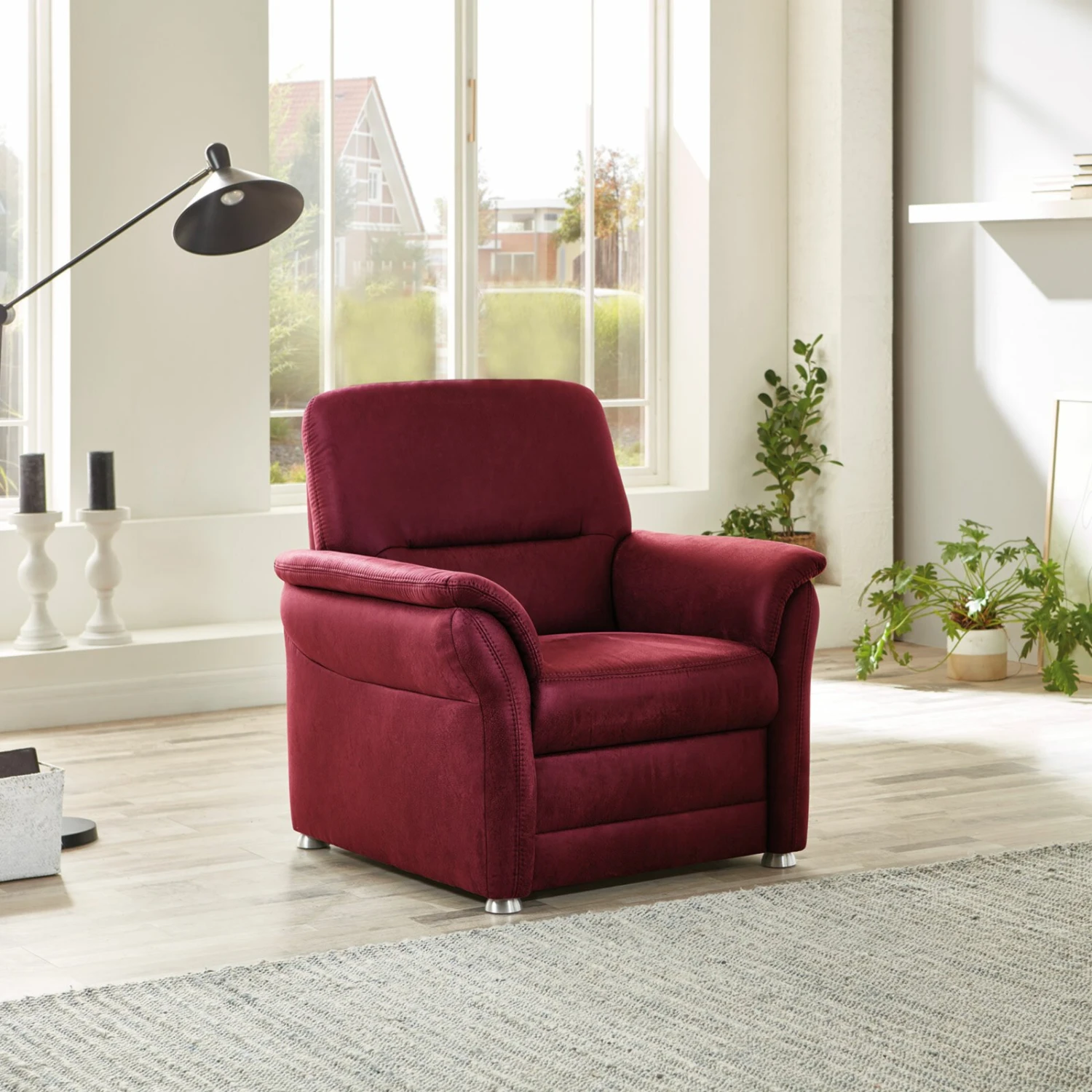 polsterpower Sessel - bordeaux - Microfaser 2 polsterpower Sessel - bordeaux - Microfaser – Bild 2