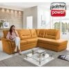polsterpower Ecksofa - gelb - Microfaser - Basismodell