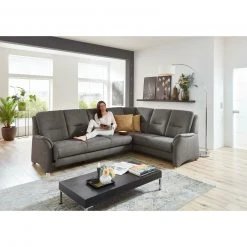 polsterpower Ecksofa - anthrazit - Basismodell - 3-Sitzer links -Wohnzimmer Verkäufe 0426010277 03 1600Wx1600H