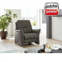 polsterpower Sessel - anthrazit - Microfaser