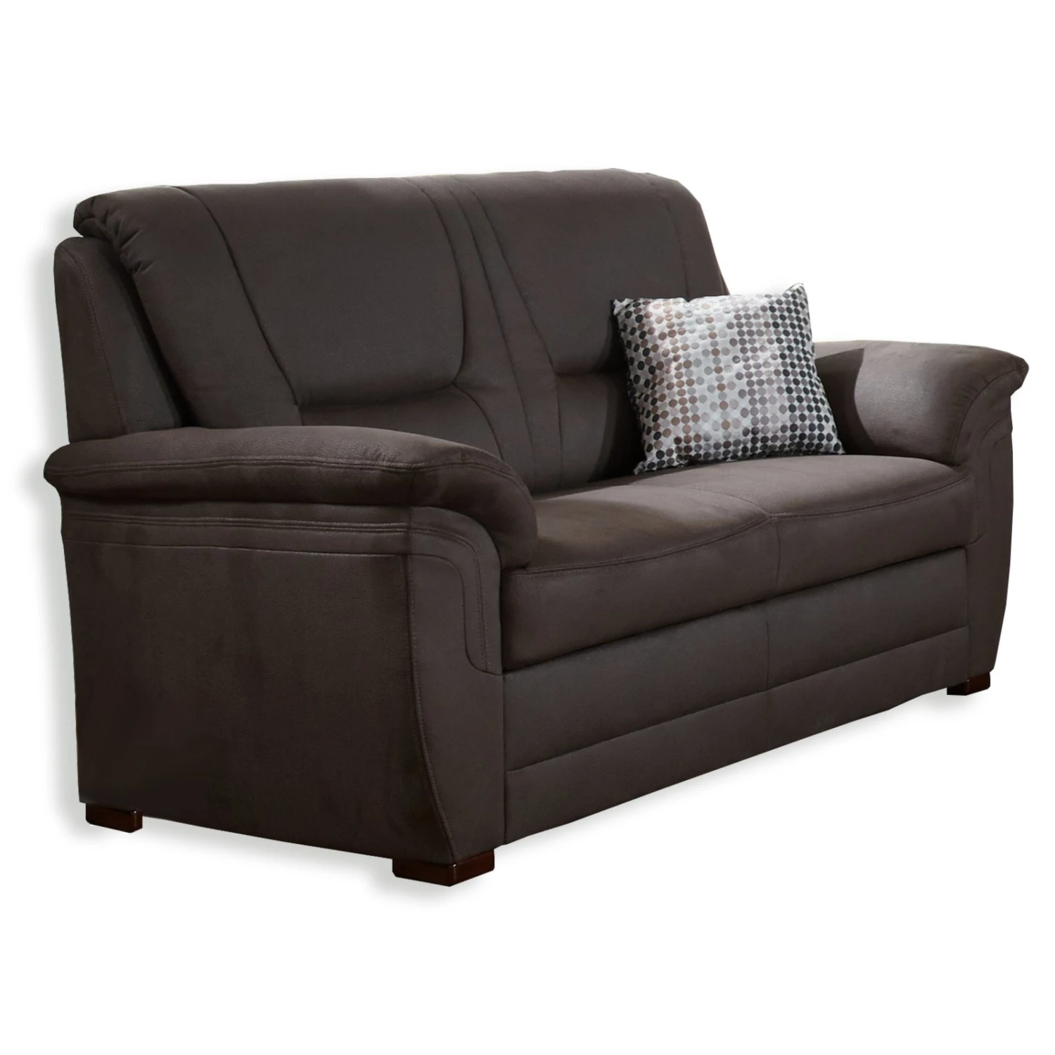 2-Sitzer Sofa - braun - mit Staukasten - Bonellfederkern 4 2-Sitzer Sofa - braun - mit Staukasten - Bonellfederkern – Bild 4