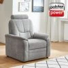 polsterpower Sessel - grau - Microchenille