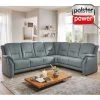 polsterpower Ecksofa - Feeling steel - Microfaser
