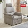 polsterpower Sessel - alu - Microfaser