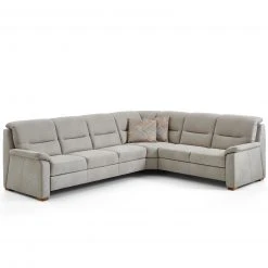 polsterpower Ecksofa - silber - 3-Sitzer links - Basismodell -Wohnzimmer Verkäufe 0426018377 09 1600Wx1600H