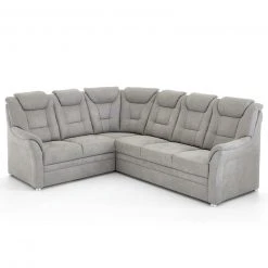 polsterpower Ecksofa - alu - Microfaser - 3-Sitzer rechts - Basismodell -Wohnzimmer Verkäufe 0426018677 03 1600Wx1600H