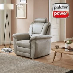 polsterpower Sessel - Saddle alu - Microfaser