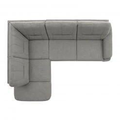 polsterpower Ecksofa - Belle silver - Basismodell - Ottomane links -Wohnzimmer Verkäufe 0426100077 03 1600Wx1600H