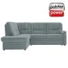 polsterpower Ecksofa - Miro ice - Basismodell - Ottomane links