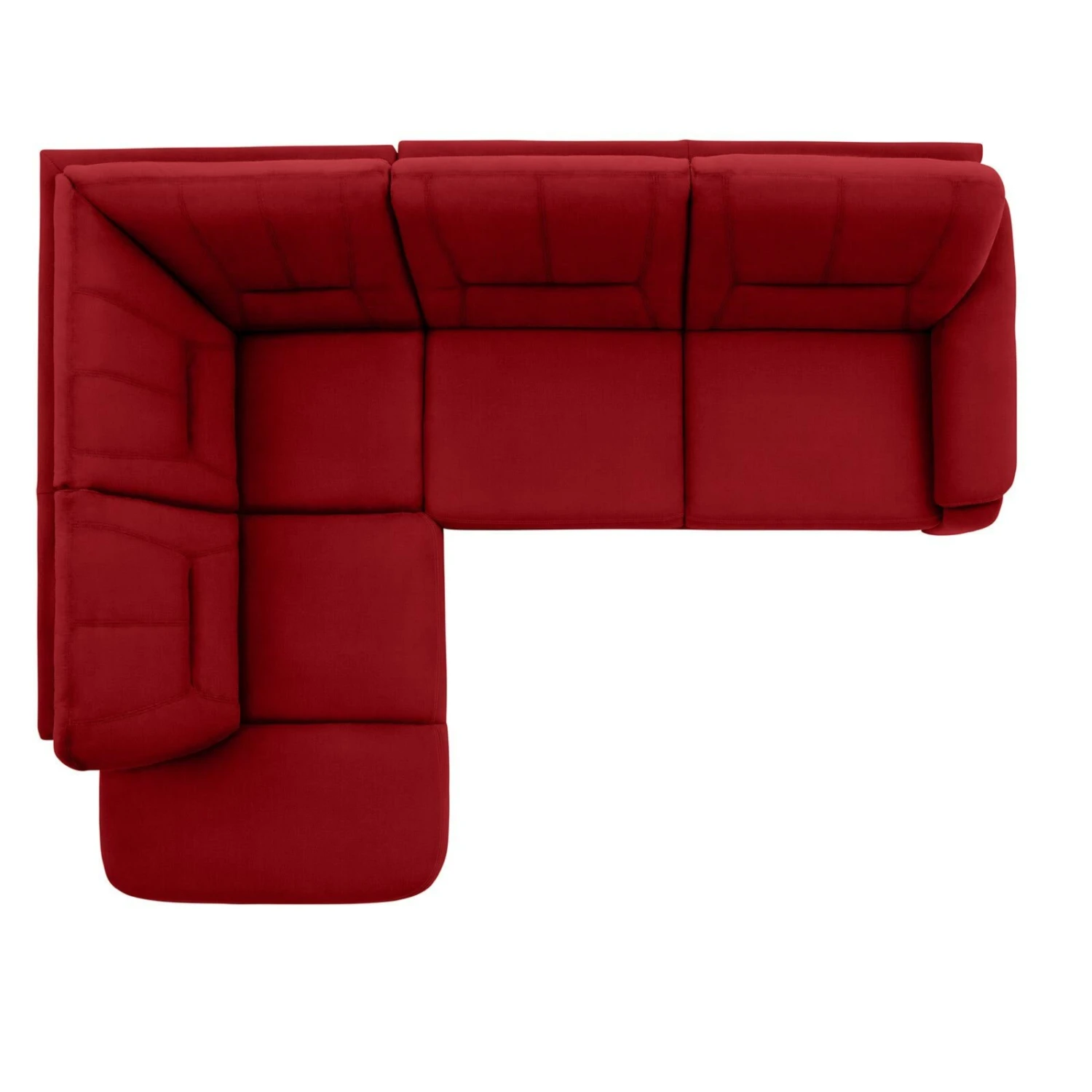 polsterpower Ecksofa - Miro bordeaux - Basismodell - Ottomane links 3 polsterpower Ecksofa - Miro bordeaux - Basismodell - Ottomane links – Bild 3