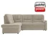 polsterpower Ecksofa - Miro ecru - Basismodell - Ottomane links