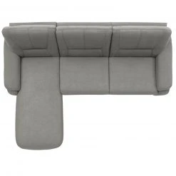polsterpower Ecksofa - Belle silver - Basismodell - Recamiere links -Wohnzimmer Verkäufe 0426102477 03 1600Wx1600H