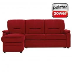 polsterpower Ecksofa - Miro bordeaux - Basismodell - Recamiere links