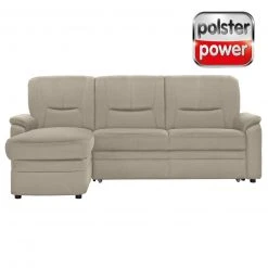 polsterpower Ecksofa - Miro ecru - Basismodell - Recamiere links