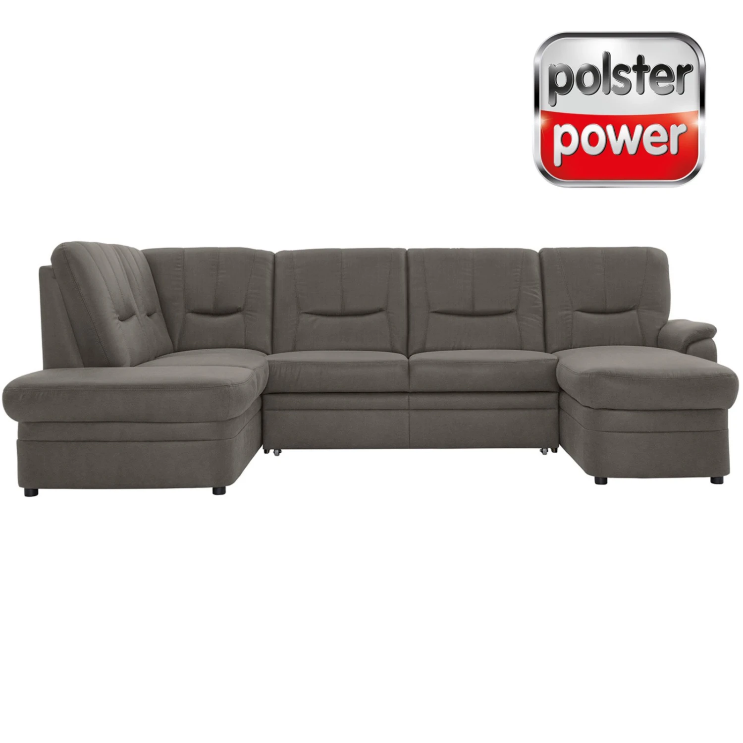 polsterpower Wohnlandschaft - Belle grey - Basismodell - rechts 1 polsterpower Wohnlandschaft - Belle grey - Basismodell - rechts