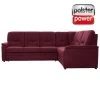 polsterpower Ecksofa - Saddle bordeaux - Basismodell - rechts