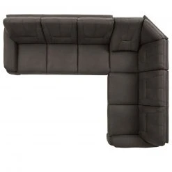 polsterpower Ecksofa - Saddle anthrazit - Basismodell - rechts -Wohnzimmer Verkäufe 0426105877 03 1600Wx1600H