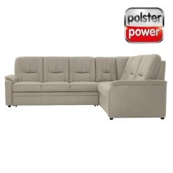 polsterpower Ecksofa - Miro ecru - Basismodell - rechts