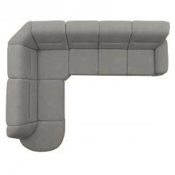 polsterpower Ecksofa - Belle silver - Basismodell - Ottomane links -Wohnzimmer Verkäufe 0426106277 03 1600Wx1600H