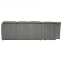 polsterpower Ecksofa - Belle silver - Basismodell - Ottomane links -Wohnzimmer Verkäufe 0426106277 04 1600Wx1600H