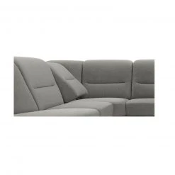 polsterpower Ecksofa - Belle silver - Basismodell - Ottomane links -Wohnzimmer Verkäufe 0426106277 08 1600Wx1600H