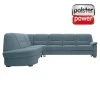 polsterpower Ecksofa - Belle ice - Basismodell - Ottomane links