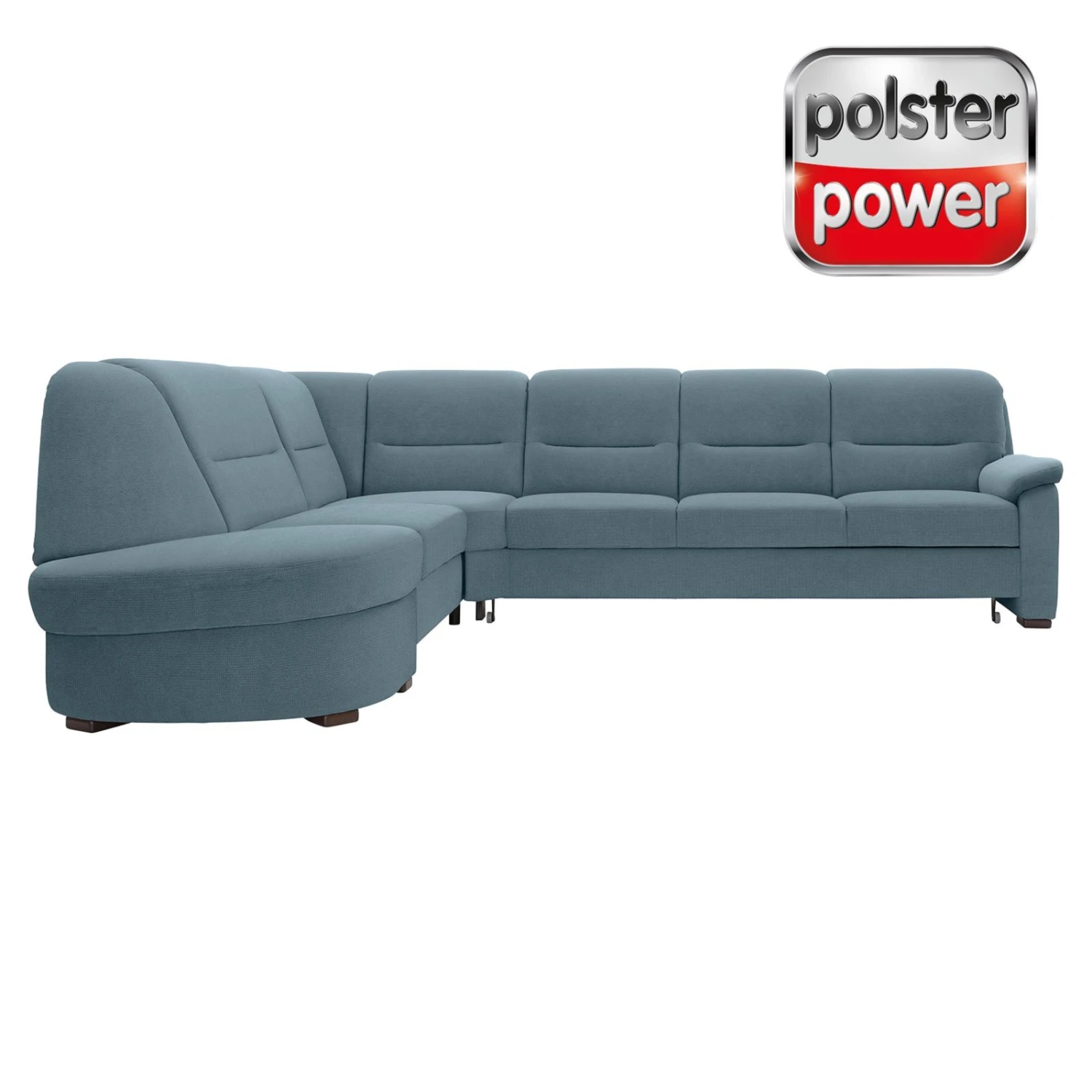 polsterpower Ecksofa - Belle ice - Basismodell - Ottomane links 1 polsterpower Ecksofa - Belle ice - Basismodell - Ottomane links